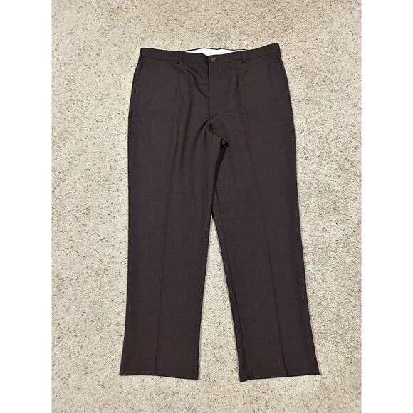 NEW Tommy Hilfiger 40 X 30.5 Dress Pants Tommy Traveler BROWN Poly/wool E25 - Picture 1 of 6